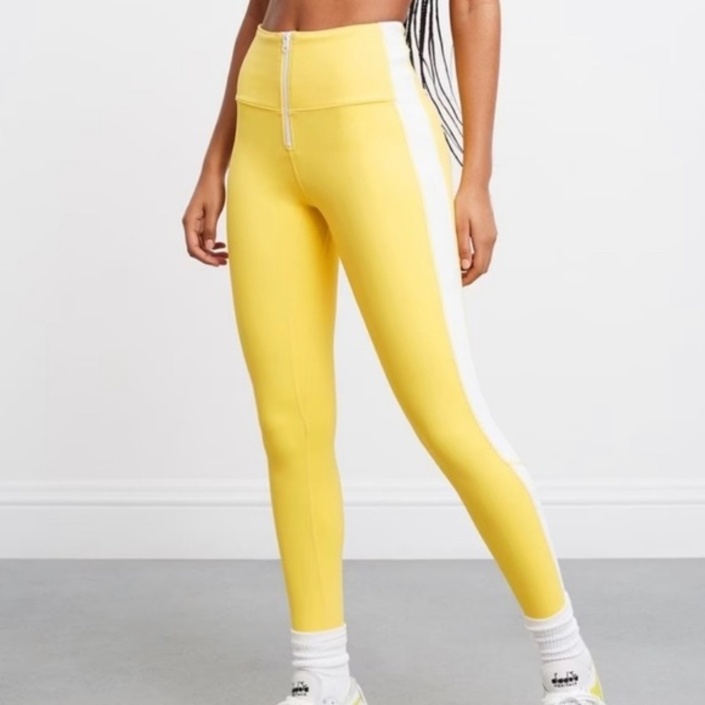 Rare Bandier X Solid & Striped Soleil Zip Front Leggi… Gem